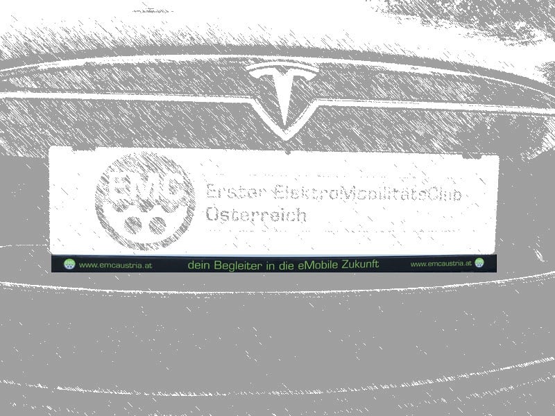 EMC-Aufkleber für Auto-Kennzeichenhalterung