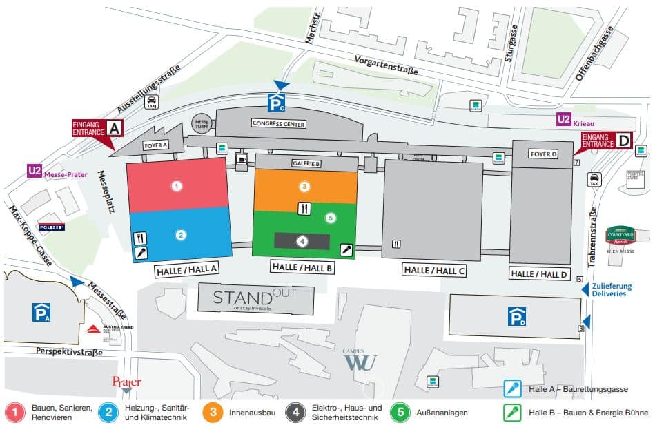 Bauen & Energie 2019 | BE19 gelaendeuebersicht