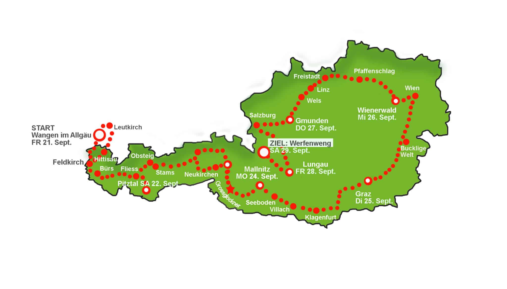 WAVE Trophy 2018 | WAVE Trophy the World s biggest electric vehicle rally 2018 Map Austria3