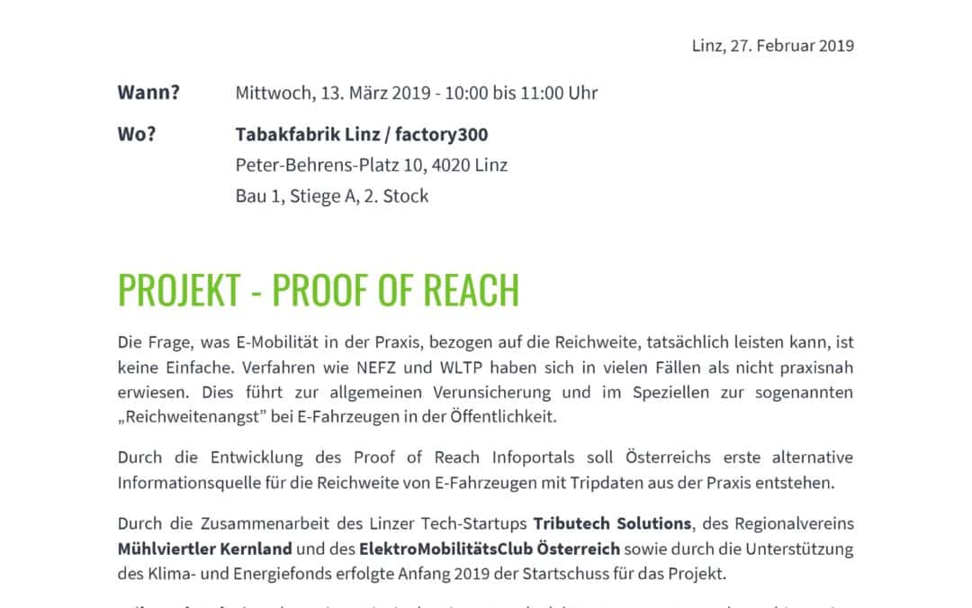 Pressekonferenz – Proof of Reach