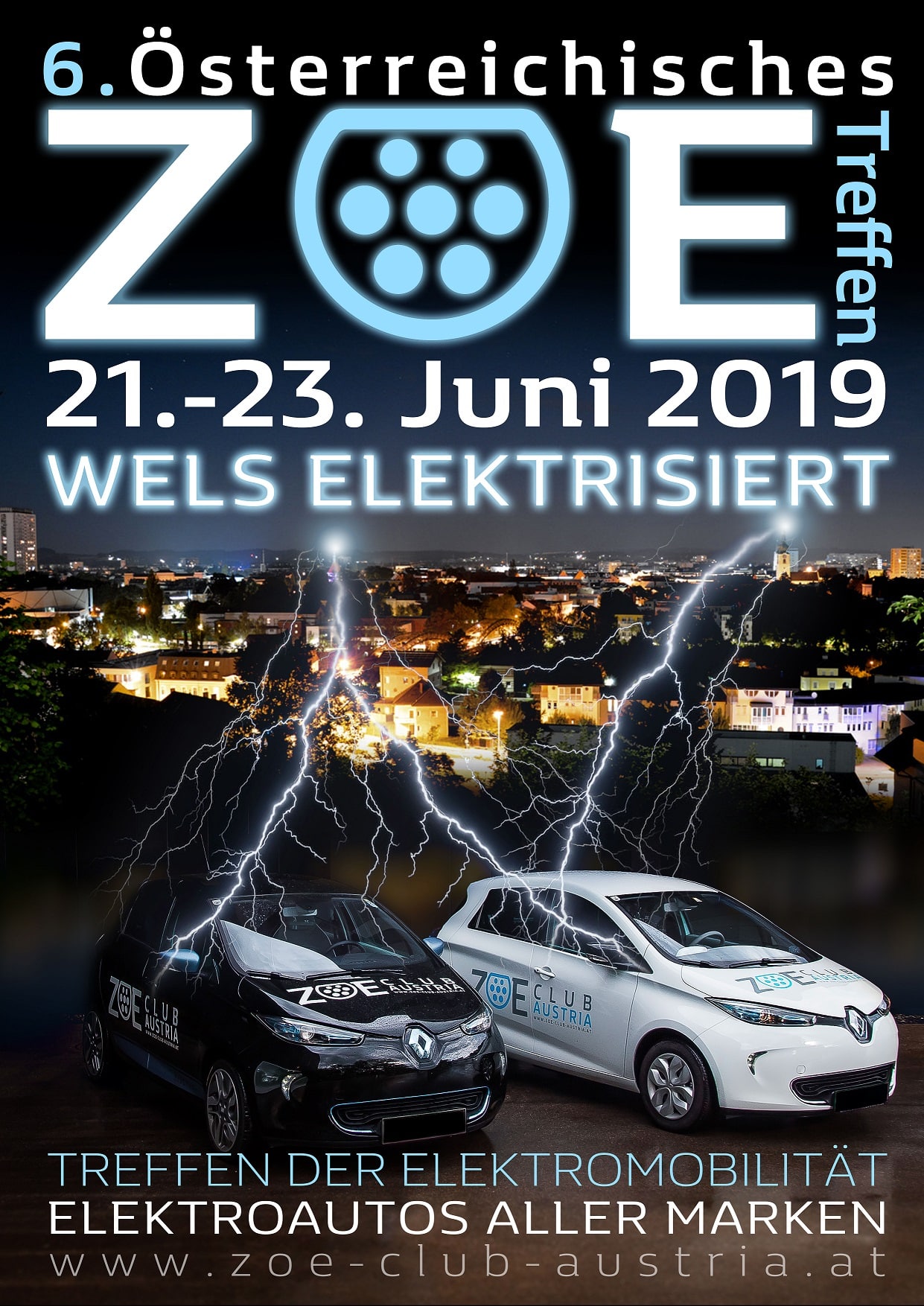 ZOE Treffen - WELS ELEKTRISIERT | Flyer ZOE Treffen