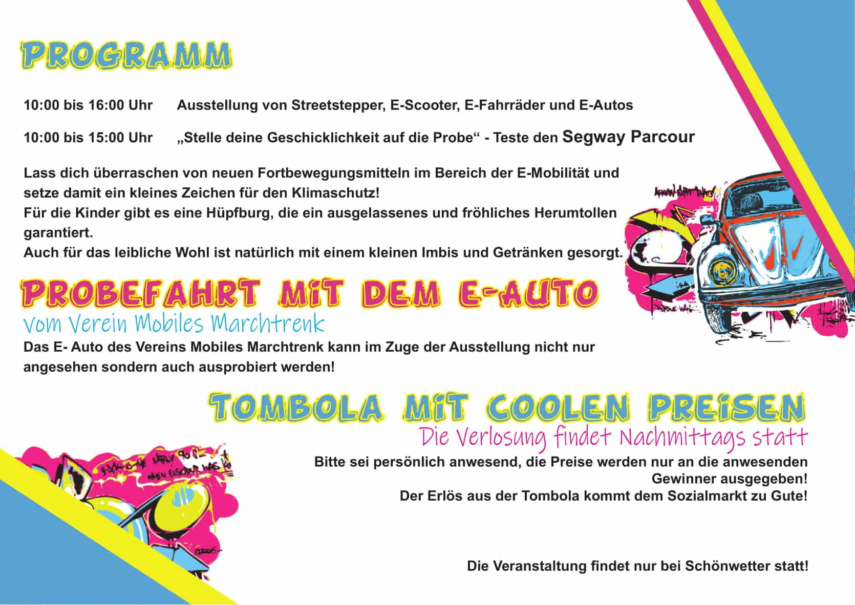 2. Marchtrenker Mobilitätstag | Flyer Rückseite 1