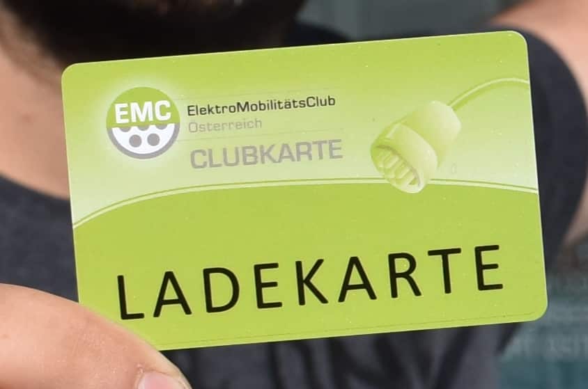 EMC Clubkarte als Ladekarte für Elektroautos