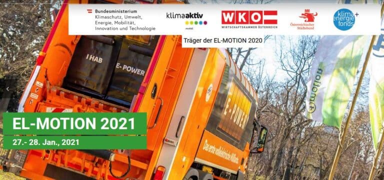 EL-MOTION 2021 – Fachkongress rund um E-Mobilität für KMU und kommunale Anwender | Header