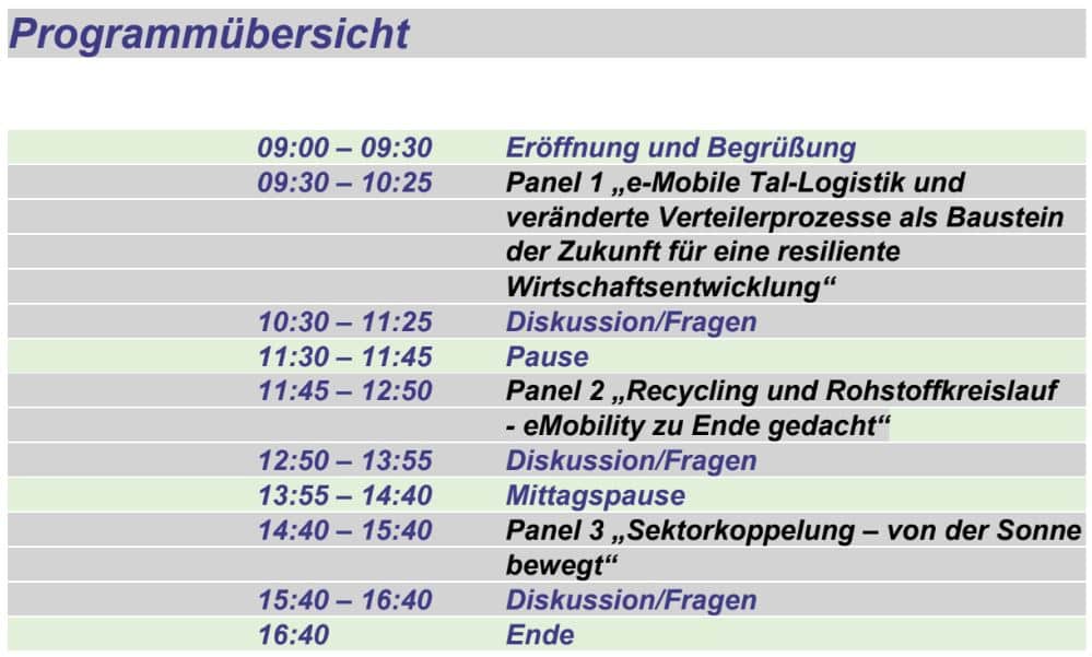 "eMobility – Umsetzung und neue Lösungen“ - Online Fachkonferenz | Programm