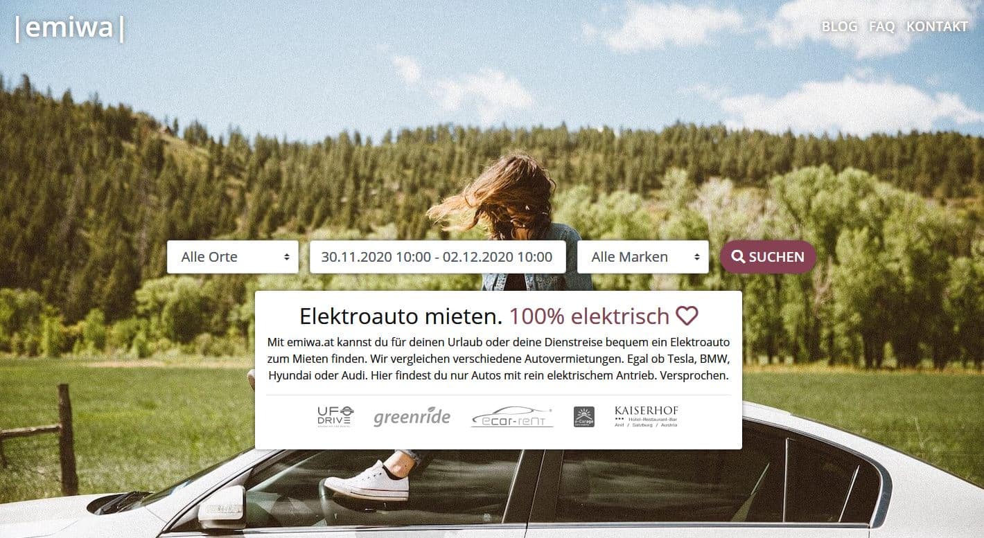 StartUp aus Wien launcht Plattform zum Finden von Mietwagen mit Elektroantrieb » emiwa StartUp aus Wien launcht Plattform zum Finden von Mietwagen mit Elektroantrieb » emiwa