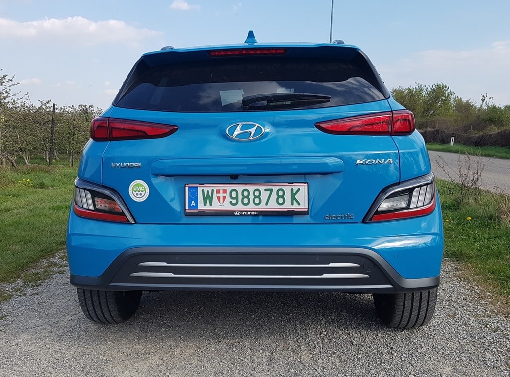 Hyundai Kona EV Facelift – Praxistest | 20210421 164850 Heck