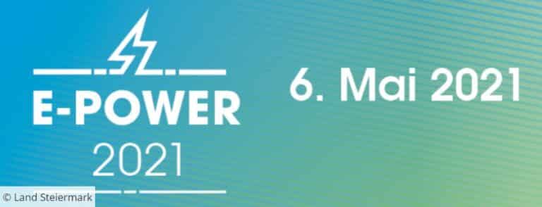 E-POWER 2021 - Energiefachtag E-Mobilität | Screenshot ePower Header