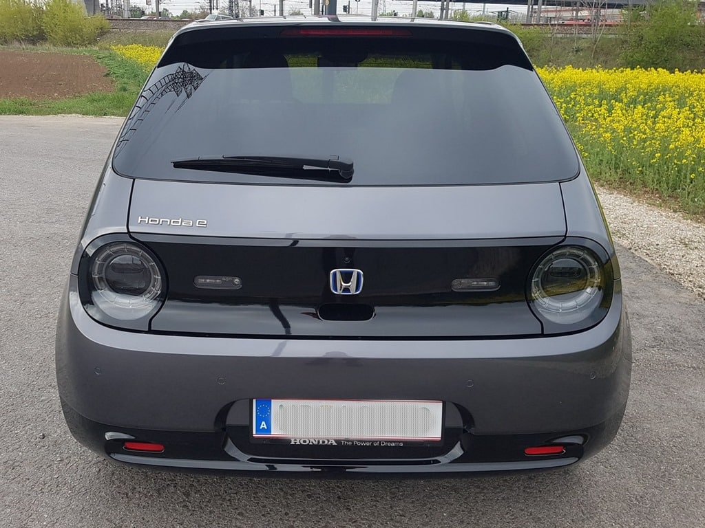 Honda e – Praxistest | 20210429 091344 Hinten