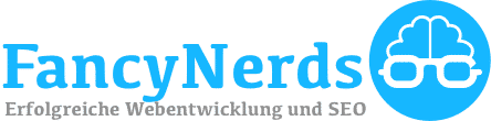 "Fancy Nerds" Webtechnologie und Suchmaschinen Optimierung | fancy nerds logo quer