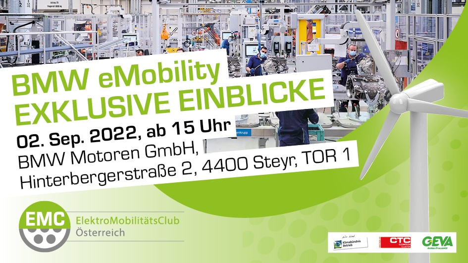 BMW eMobility Ausflug | BMW Werksführung Banner 2022