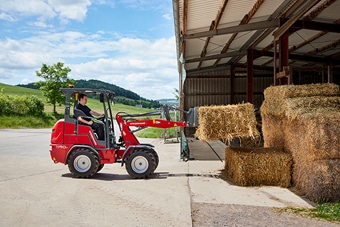 Der überarbeitete Weidemann Hoftrac 1190e mit Lithium-Ionen Batterie |