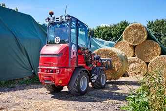 Der überarbeitete Weidemann Hoftrac 1190e mit Lithium-Ionen Batterie |