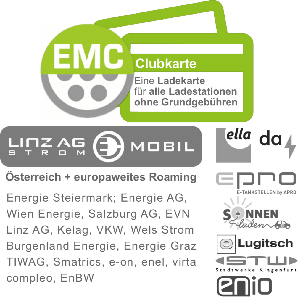 EMC Clubkarte als Ladekarte verwenden