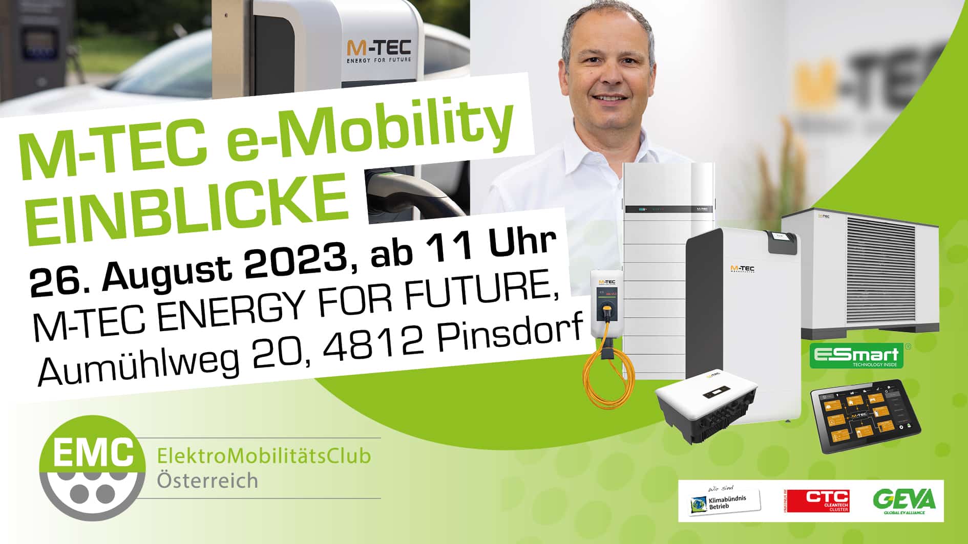 M-TEC eMobility Ausflug | M Tec Ausflug Banner 2023