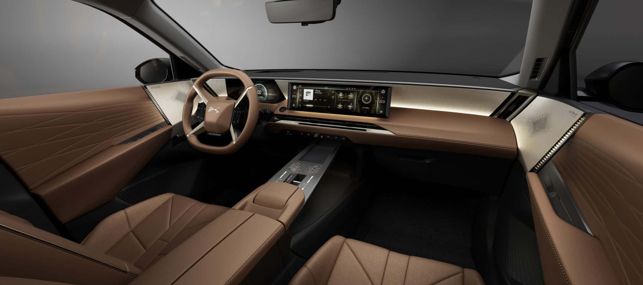 Der neue DS N°8 – Die Einladung zur elektrischen Reise | 2024 12 NEW DS INTERIOR ALEZAN BROWN min scaled