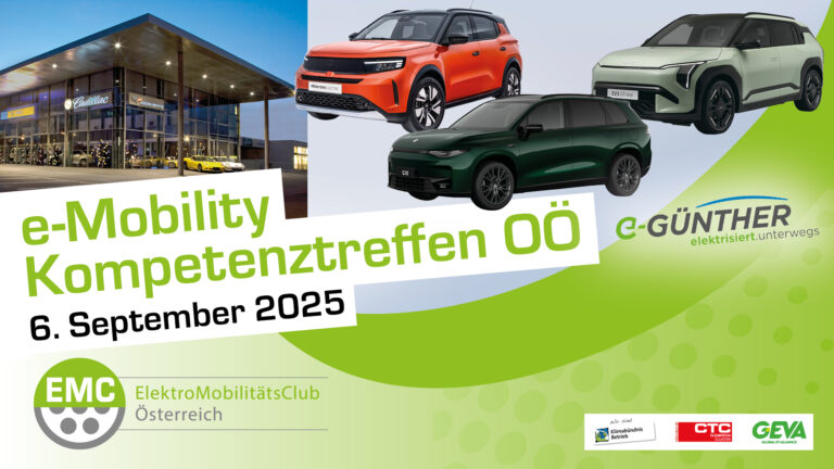 eMobility Kompetenztreffen OÖ – Günther: elektrisiert.unterwegs | Guenther Ausflug Banner 2025