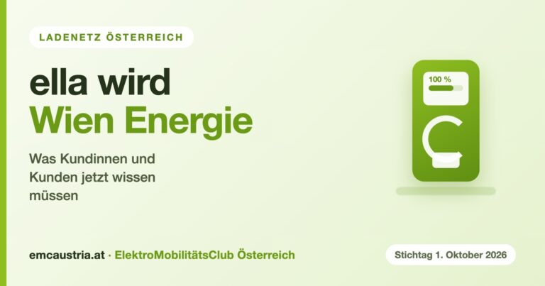 Grafik: ella wird in das Ladenetz von Wien Energie integriert